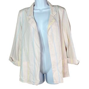 ‎Vintage 80’s Pastel Stripe Blazer